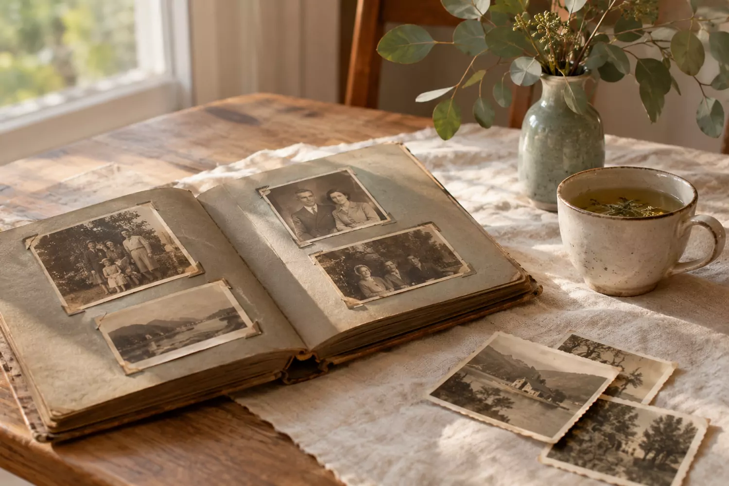 Album de photos de famille anciennes : libérer les mémoires familiales avec la kinésiologie